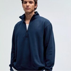 lululemon athletica Navy Blue Men's Sweatshirt